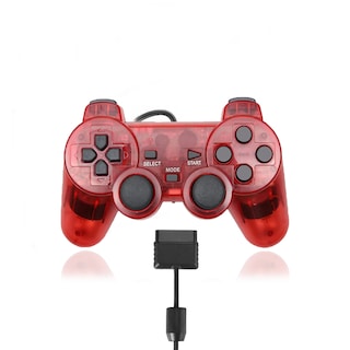 Foto 1 | Control Alámbrico Store Cline Rojo para PlayStation 2