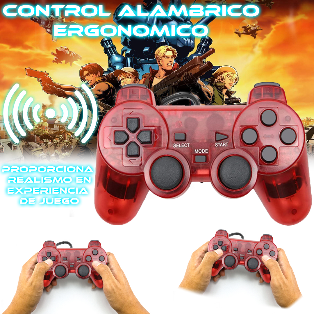 Foto 4 | Control Alámbrico Store Cline Rojo para PlayStation 2