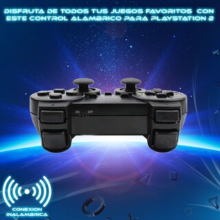 Foto 2 | Control Inalámbrico Store Cline para PlayStation 2 color Negro