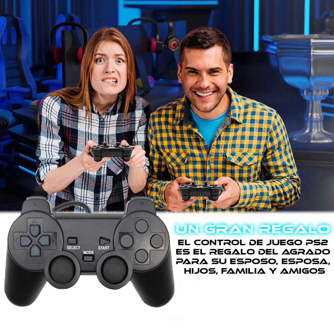 Foto 6 | Control Alámbrico Store Cline para Ps2 color Negro