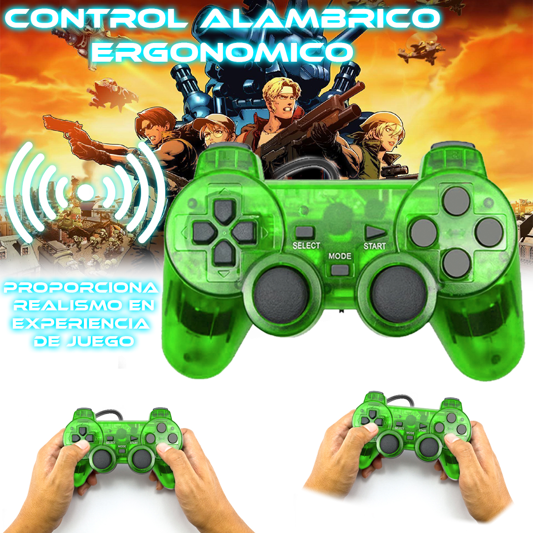 Foto 4 | Control Alámbrico Store Cline Ps2 Verde