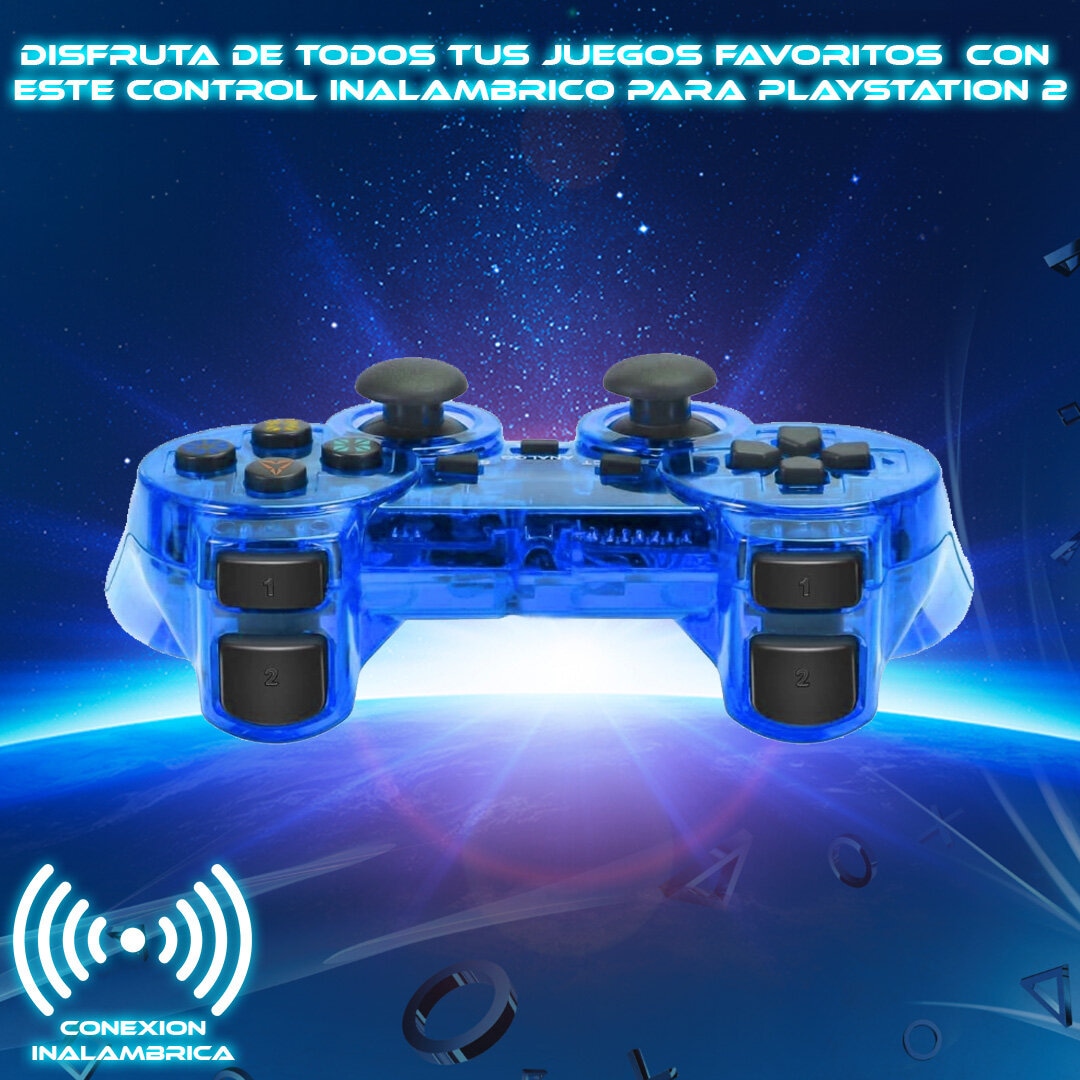 Foto 2 | Control Inalámbrico para Ps2 Store Cline Azul