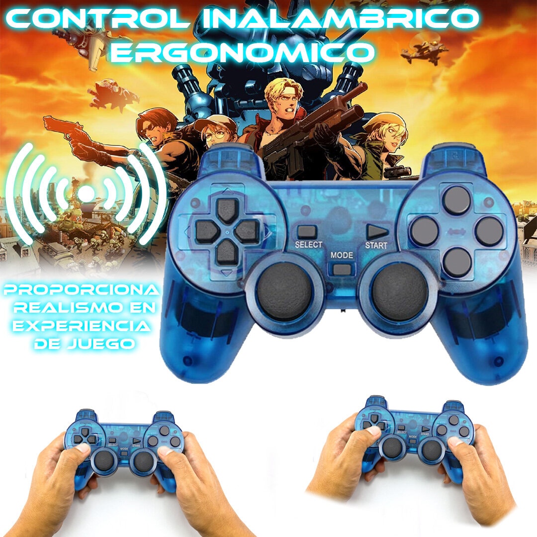 Foto 5 pulgar | Control Inalámbrico para Ps2 Store Cline Azul