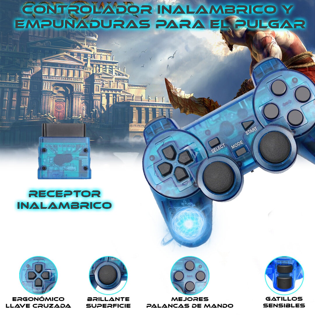 Foto 5 | Control Inalámbrico para Ps2 Store Cline Azul