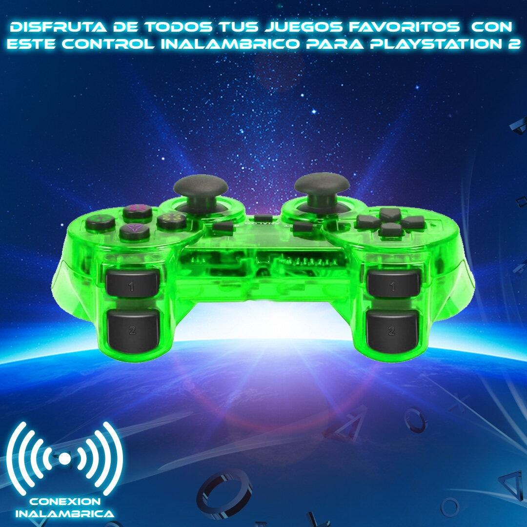 Foto 2 | Control Inalámbrico para Ps2 Store Cline Verde