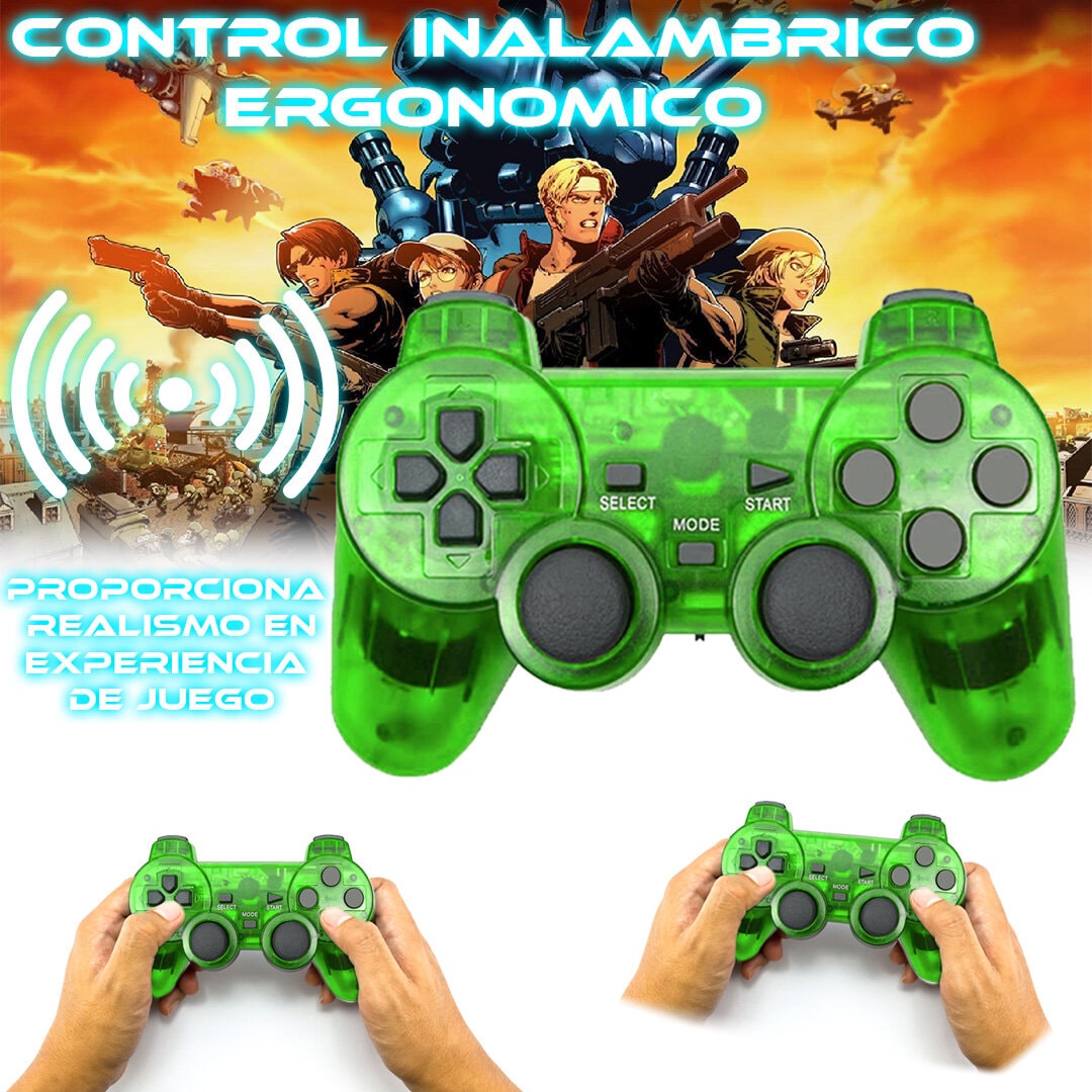 Foto 5 pulgar | Control Inalámbrico para Ps2 Store Cline Verde