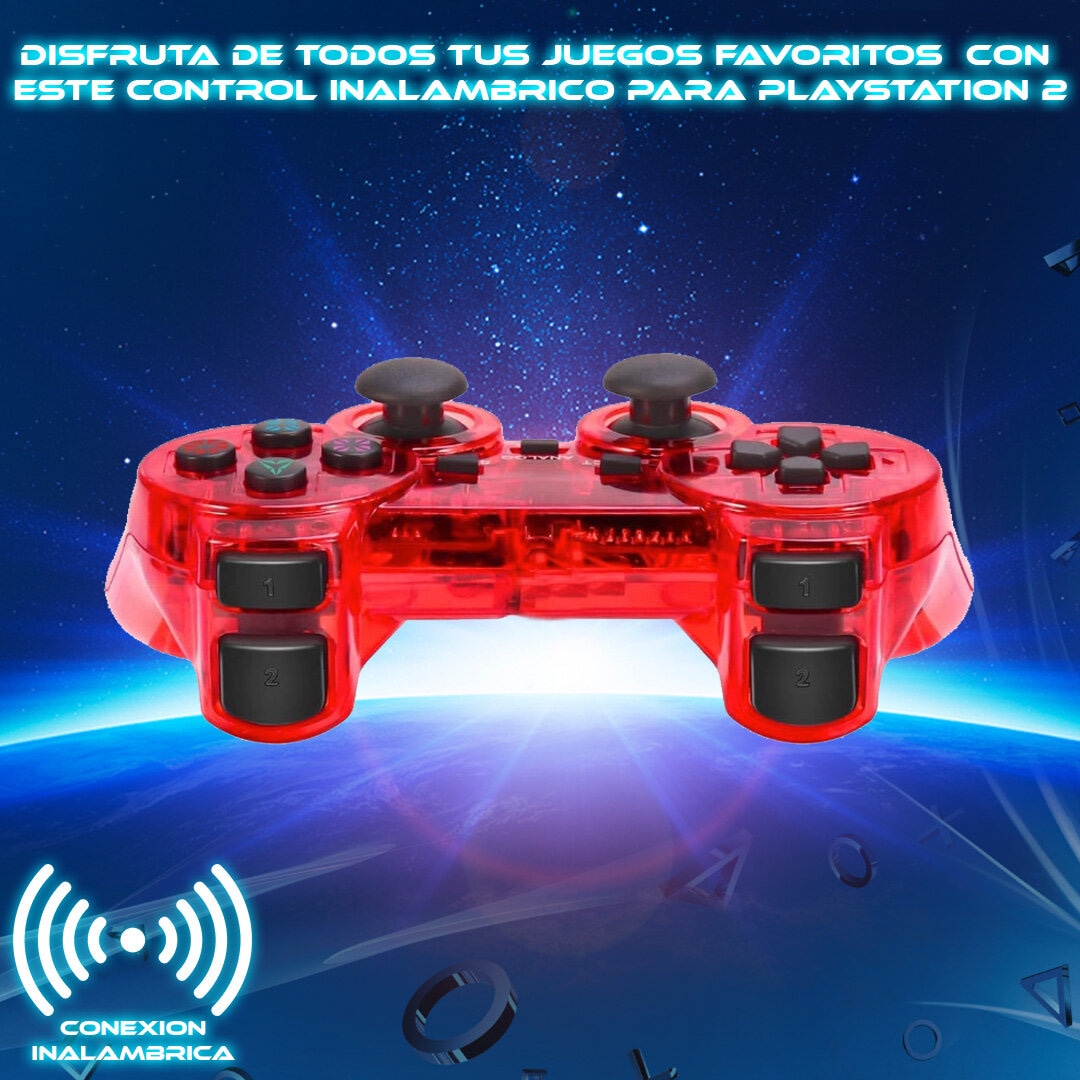 Foto 2 | Control Inalámbrico para Ps2 Store Cline Rojo