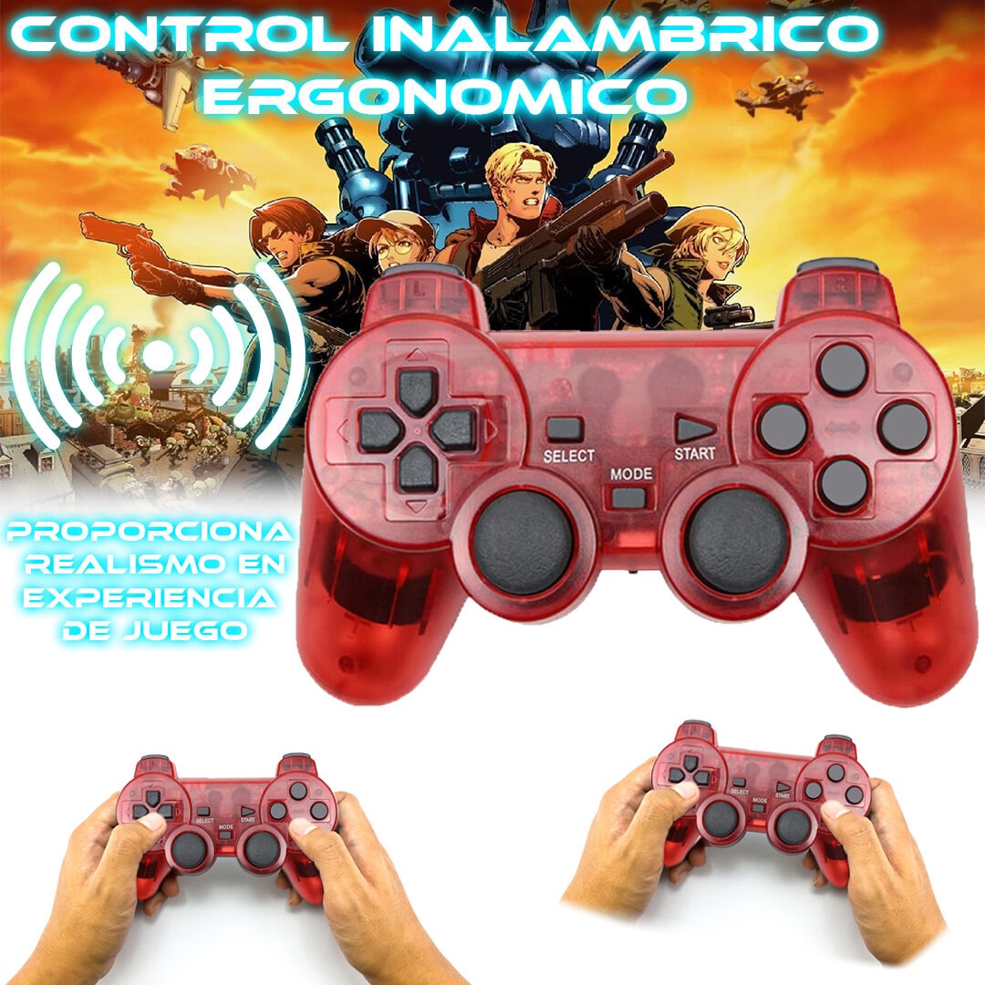 Foto 4 | Control Inalámbrico para Ps2 Store Cline Rojo