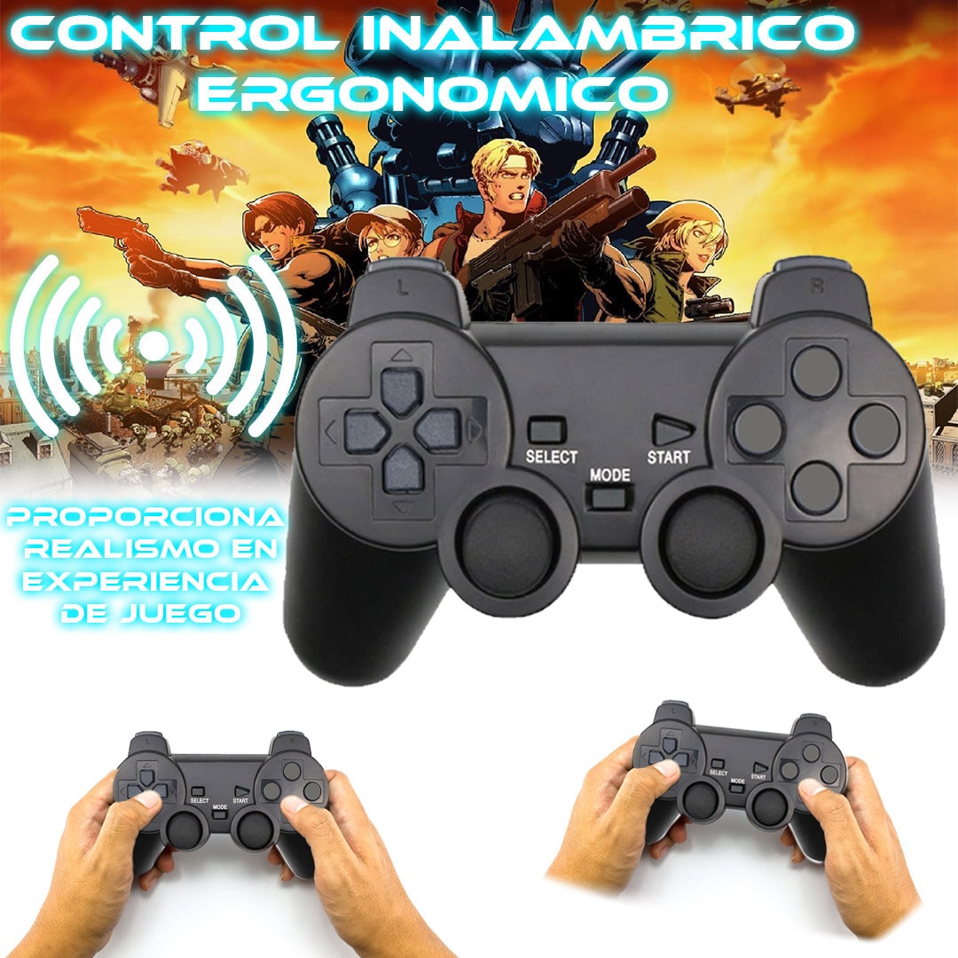 Foto 5 pulgar | Control Inalámbrico para Ps2 Store Cline Negro