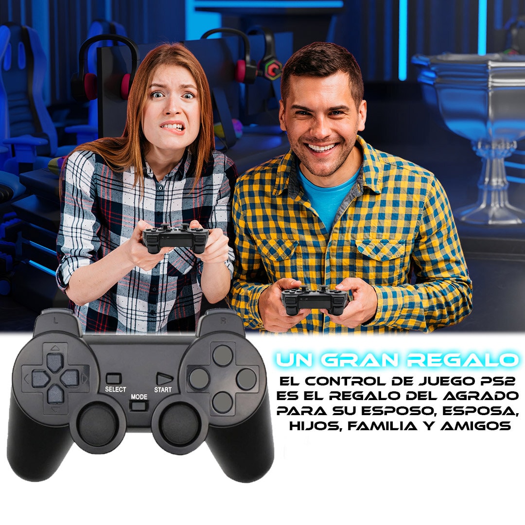Foto 7 pulgar | Control Inalámbrico para Ps2 Store Cline Negro