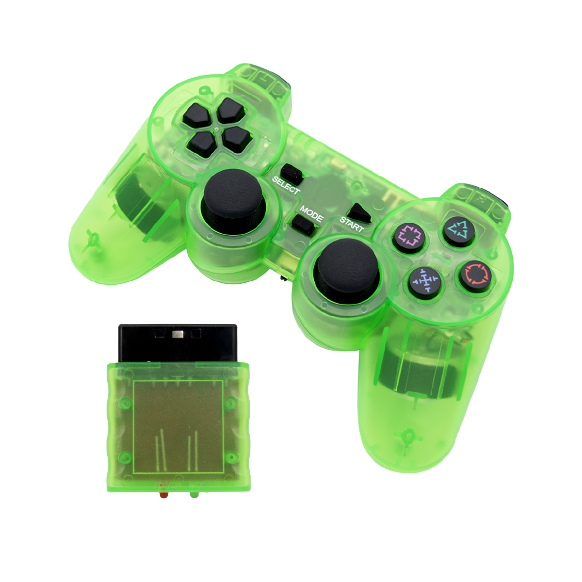 Control Inalámbrico Virtual Zone para PS2 PS1 con Vibración y Precisión Analógica