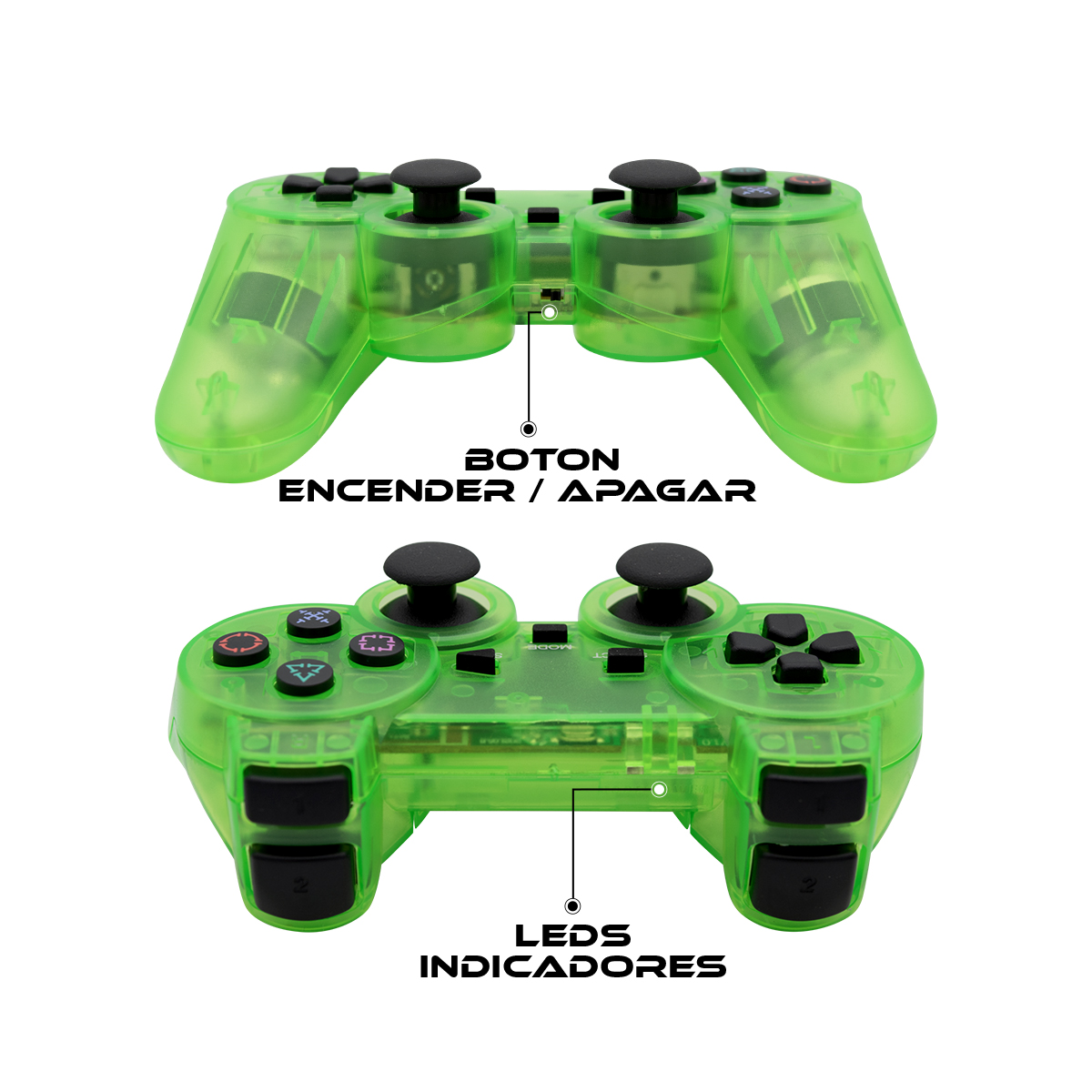 Foto 6 pulgar | Control Inalámbrico Virtual Zone para PS2 PS1 con Vibración y Precisión Analógica