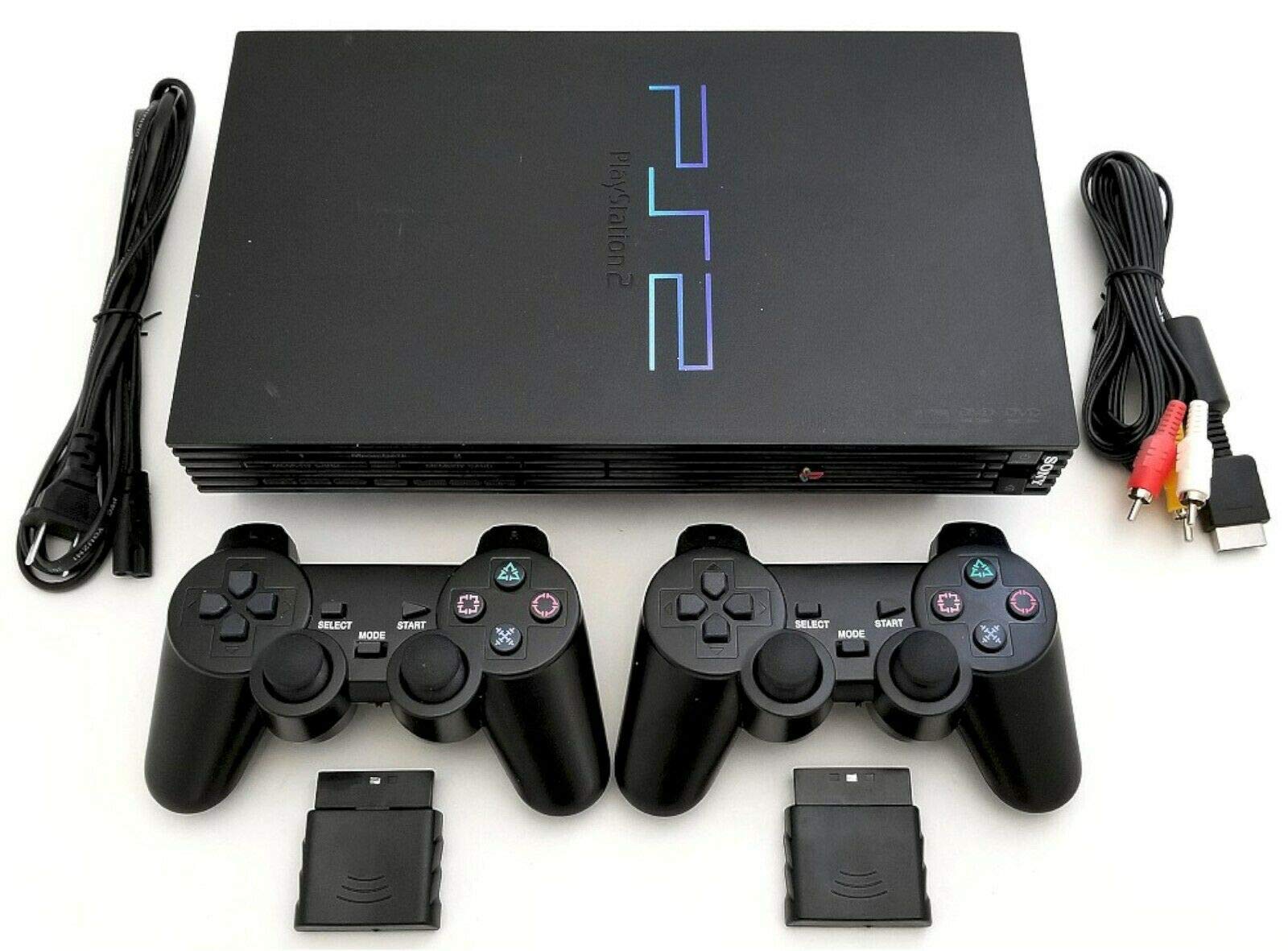 Reacondicionado Consola De Juegos Sony Ps2 Playstation-2 Con 2 Controladores Inalámbricos - Venta Internacional.