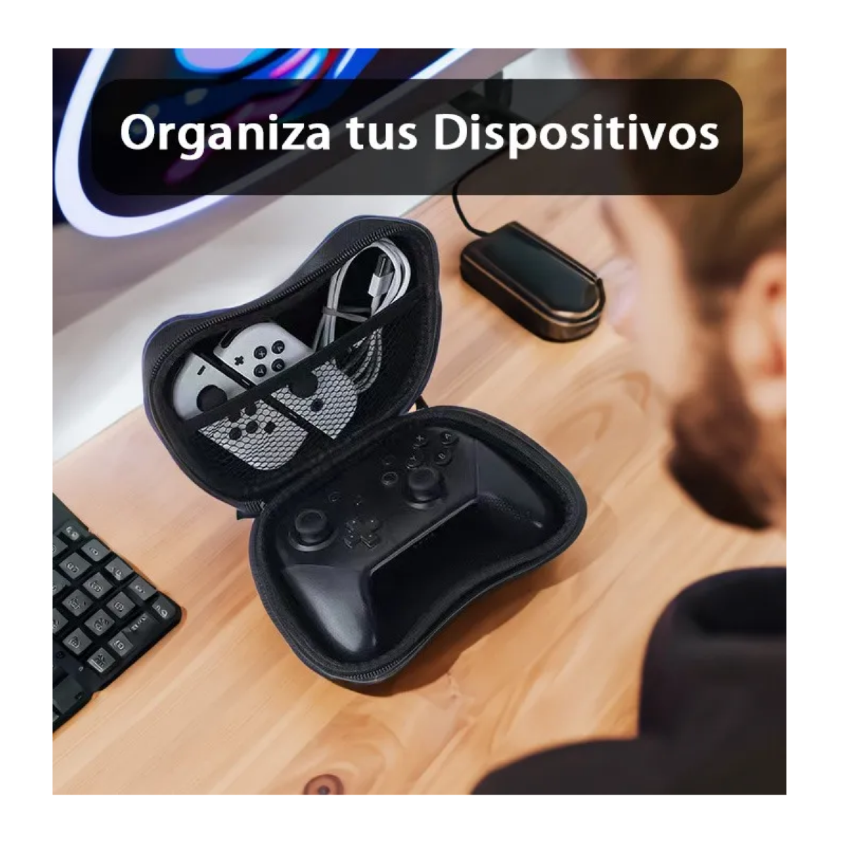 Foto 5 pulgar | Estuche Protector Para Control De Ps5, Ps4, Xbox Y Switch Eo Safe Imports Esi-19636 Negro