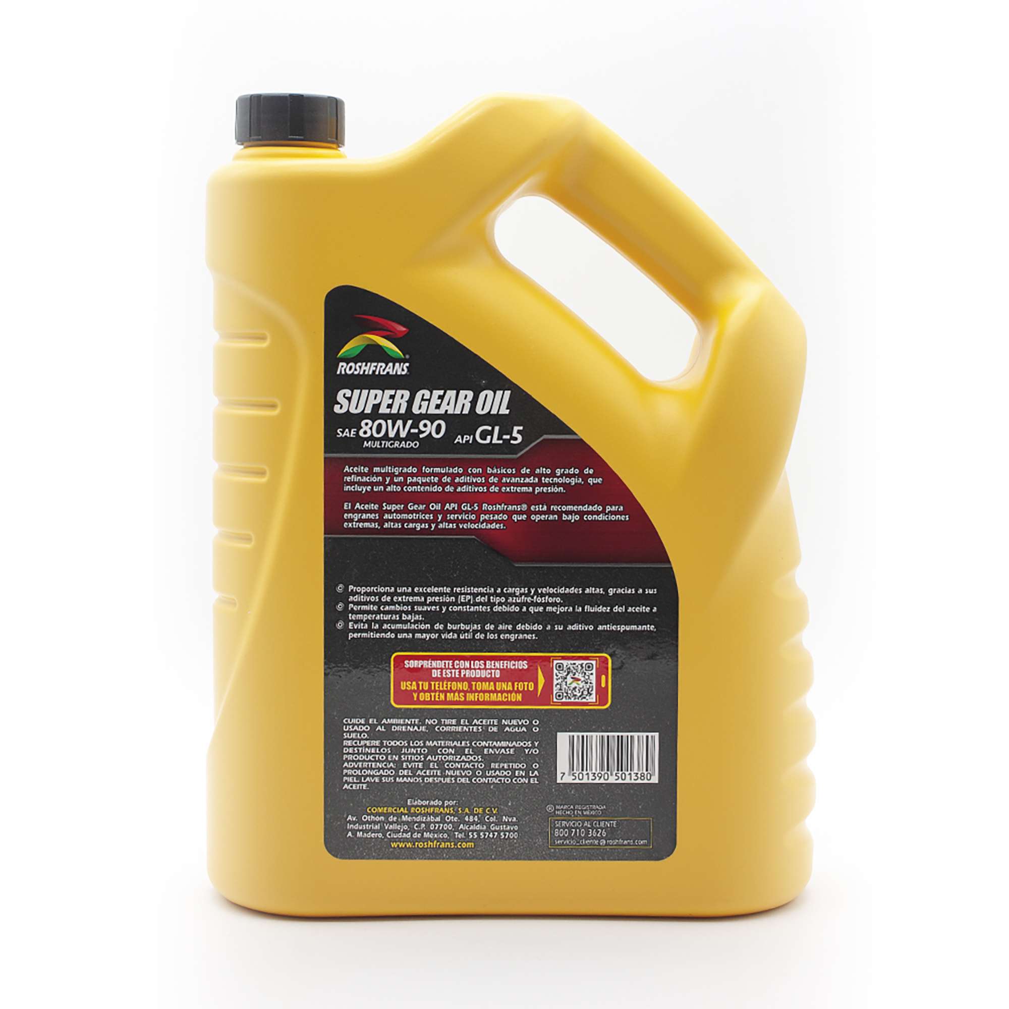 Foto 2 | Aceite Transmisión Estándar Multigrado Roshfrans Super Gear Oil 80w-90 5 L