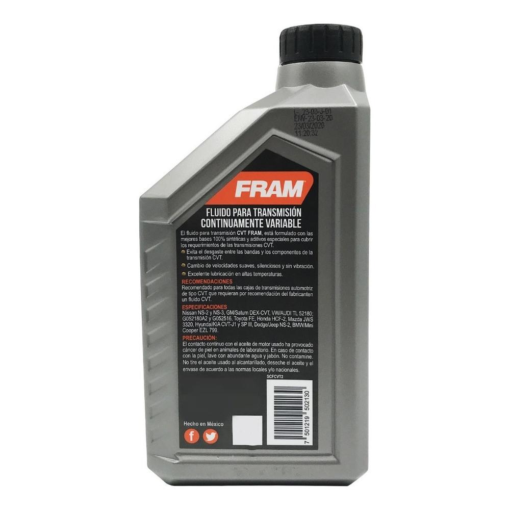 Foto 2 | Aceite de Transmisión Fram CVT 1 Litro