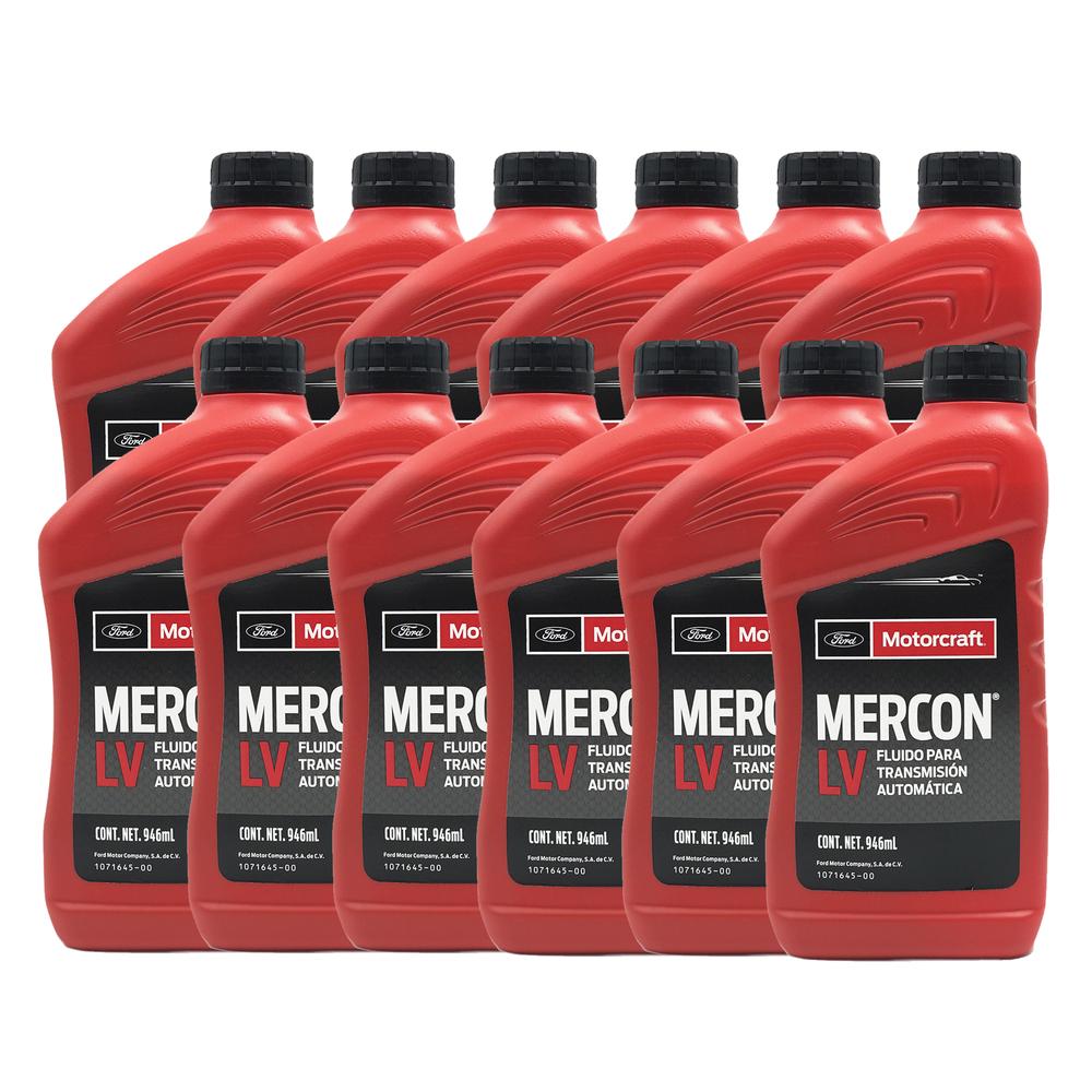 Aceite de Transmisión Motorcraft Mercon LV 12 Botellas de 946 ml C/U