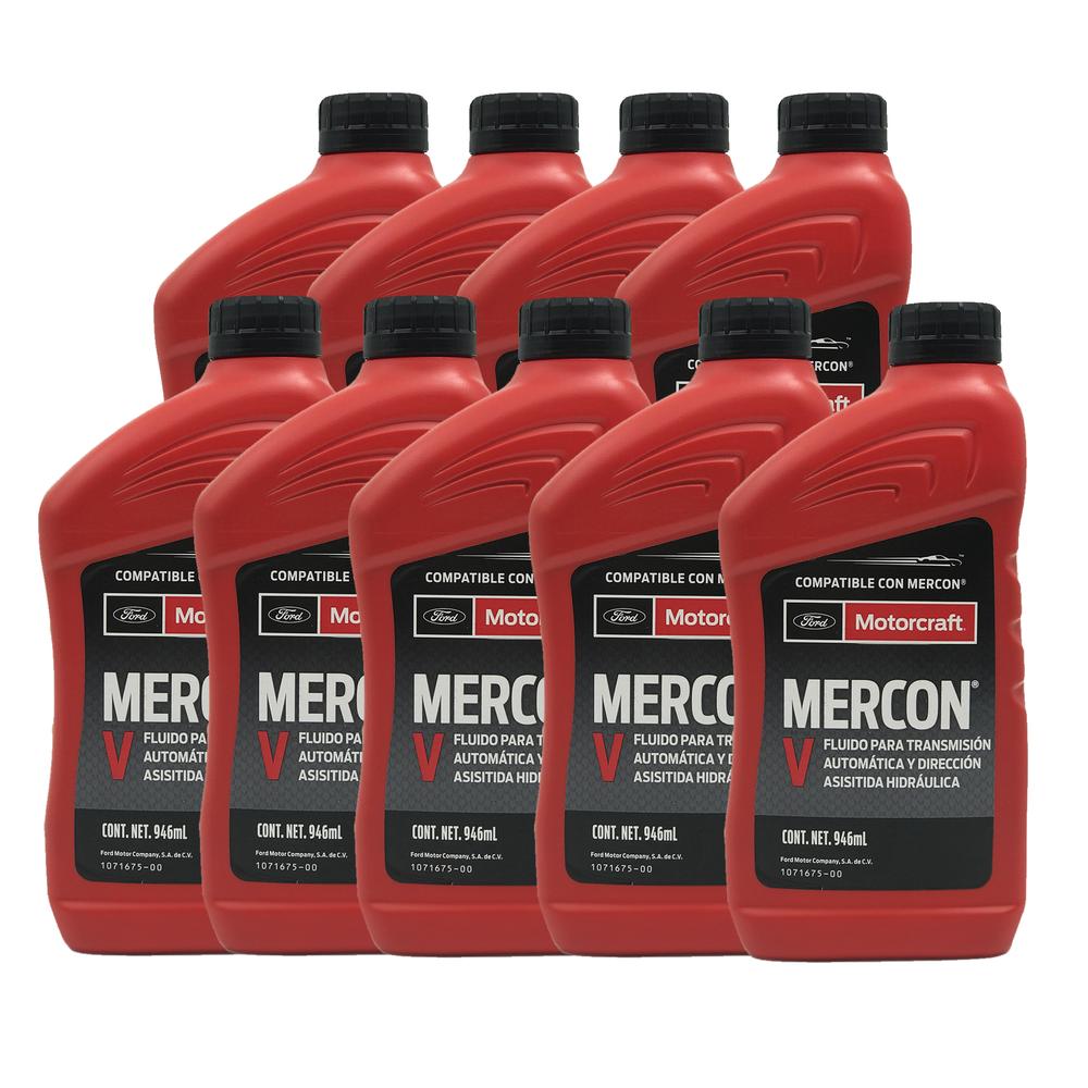 Aceite de Transmisión Motorcraft Mercon V 9 Botellas de 946 ml C/U