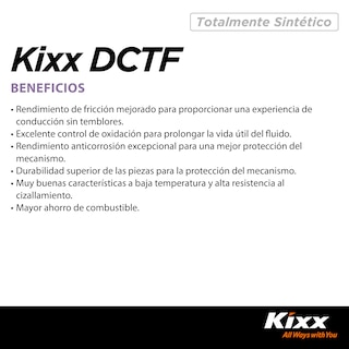 Foto 3 | Aceite Para Transmisión Automática Sintético Kixx Dctf, 1l