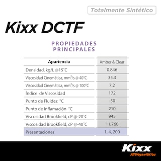 Foto 5 | Aceite Para Transmisión Automática Sintético Kixx Dctf, 1l