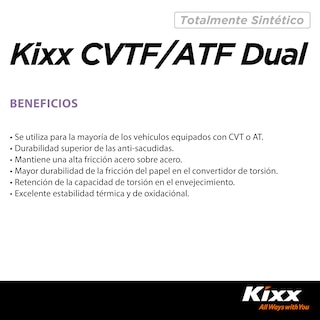 Foto 4 | Aceite Para Transmisión Automática Sintético Kixx Cvtf/atf Dual, 4l