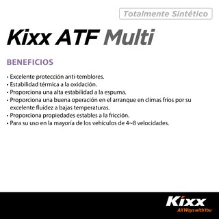 Foto 4 | Aceite Para Transmisión Automática Sintético Kixx Atf Multi, 1l