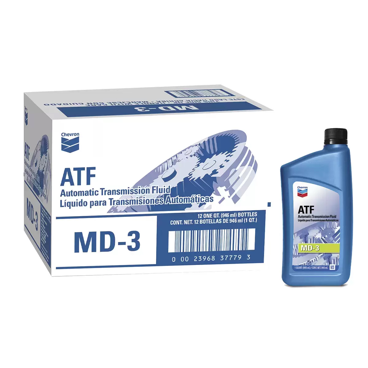 Foto 3 pulgar | Líquido Transmisión Automática Chevron Atf Md-3 12pz