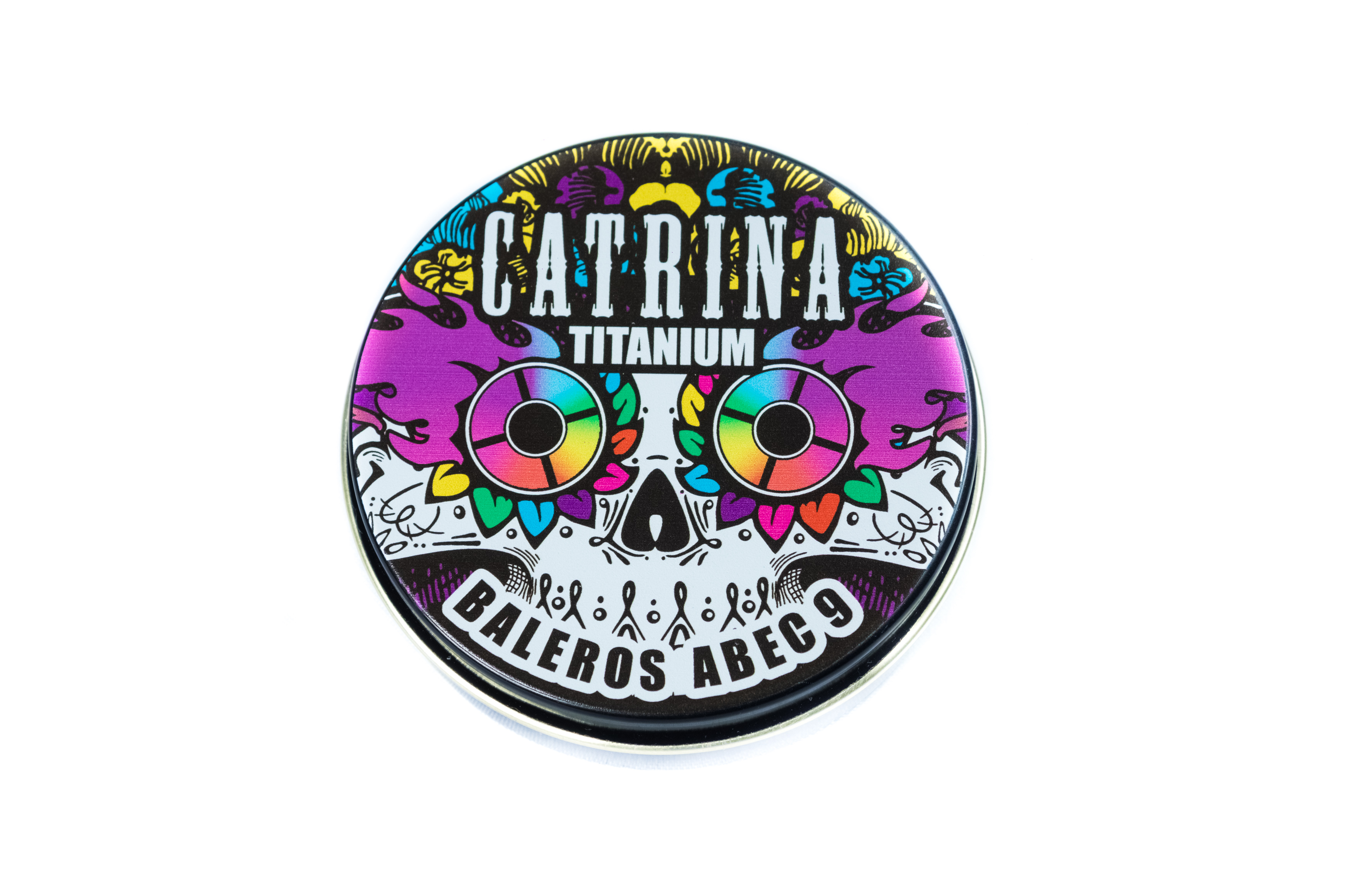 Baleros para Patines y Patineta 8 Piezas Catrina Skate Co. Titanium color Tornasol