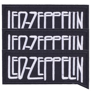Foto 2 | Parches Termoadhesivos Bordados Patchpros Mxlez-003 Led Zeppelin Negro/blanco