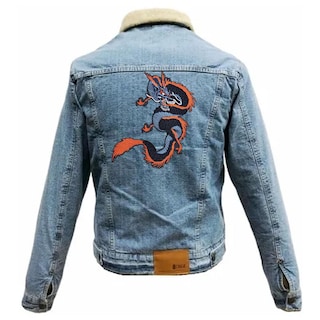 Foto 3 | Parches De Dragon Chino Decorativo Patchpros Mxagn-003 Dragón Chino Naranja/azul