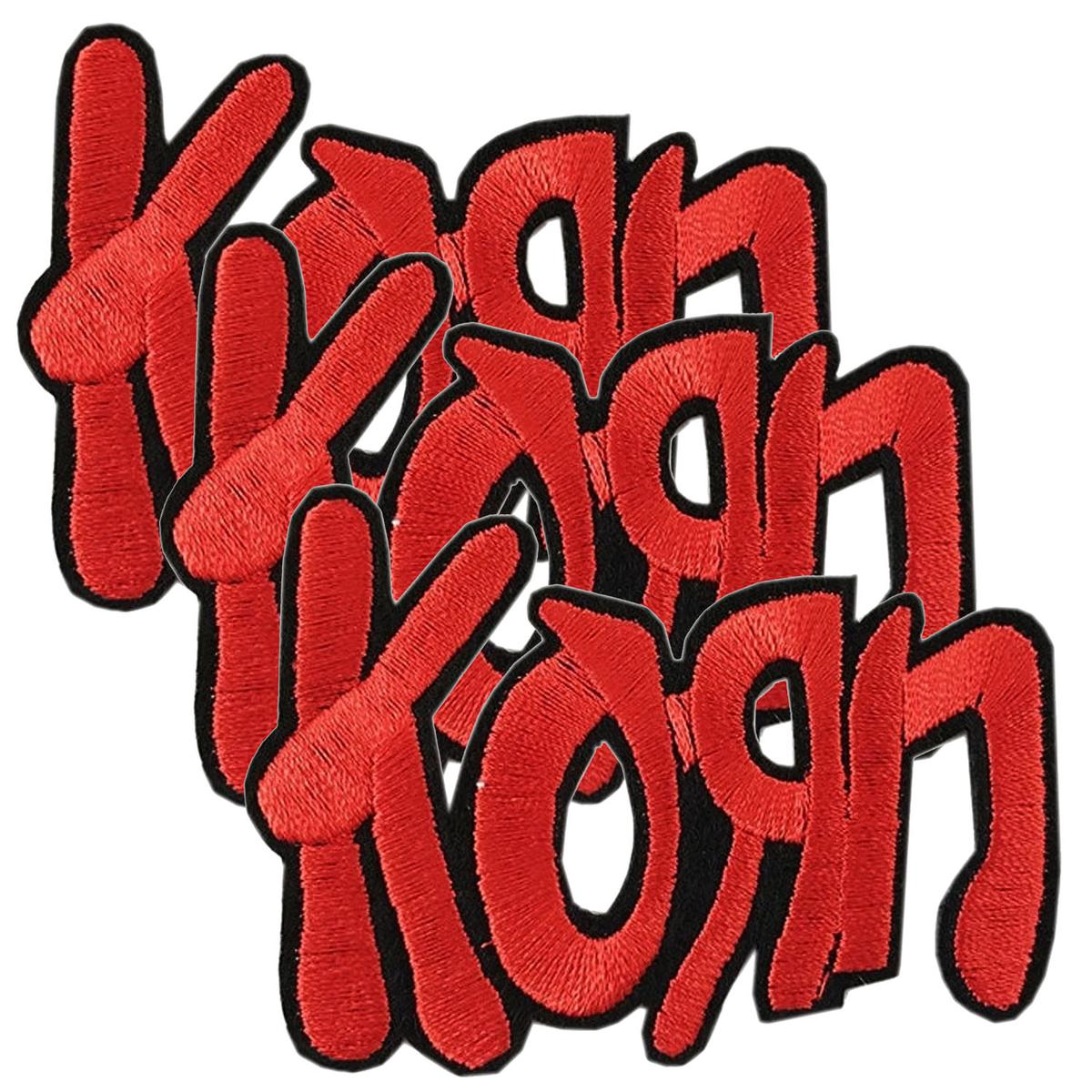 Parches Para Ropa  Patchpros  Mxrkn-003  Korn  Negro/rojo