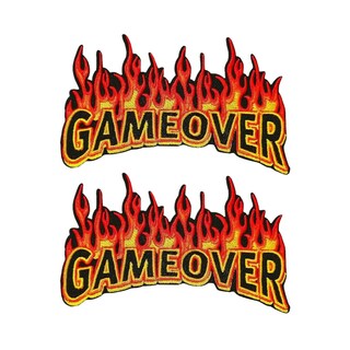 Foto 2 | Parches Bordados Gameover Patchpros Mxtis-002 Gameover Amarillo/rojo