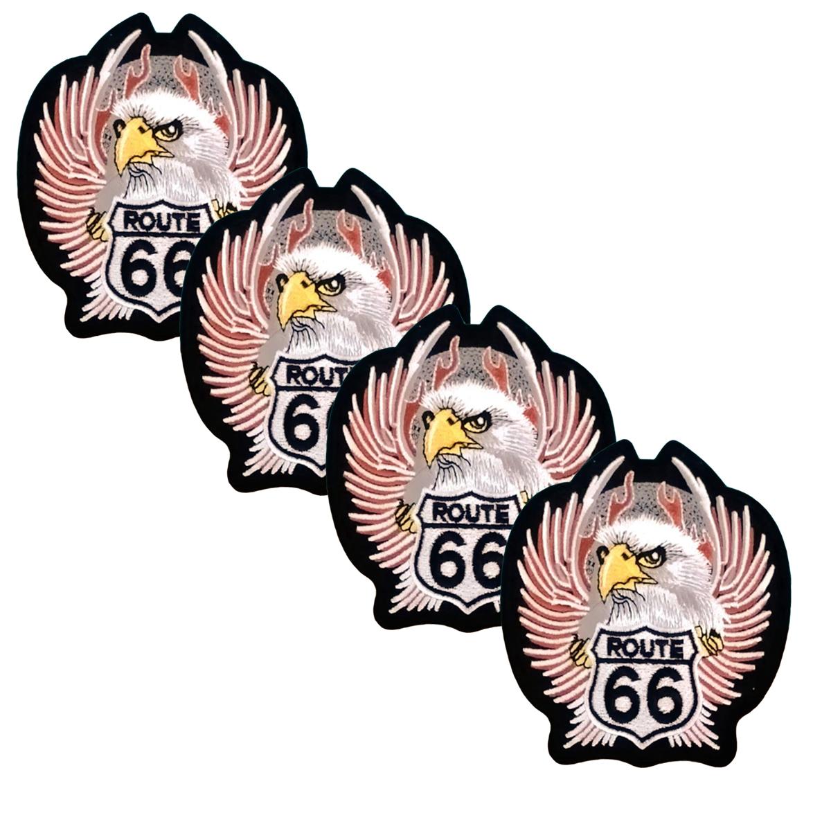 Parche Route66 Resistentes Águila  Patchpros  Mxuor-004  Route66  Negro