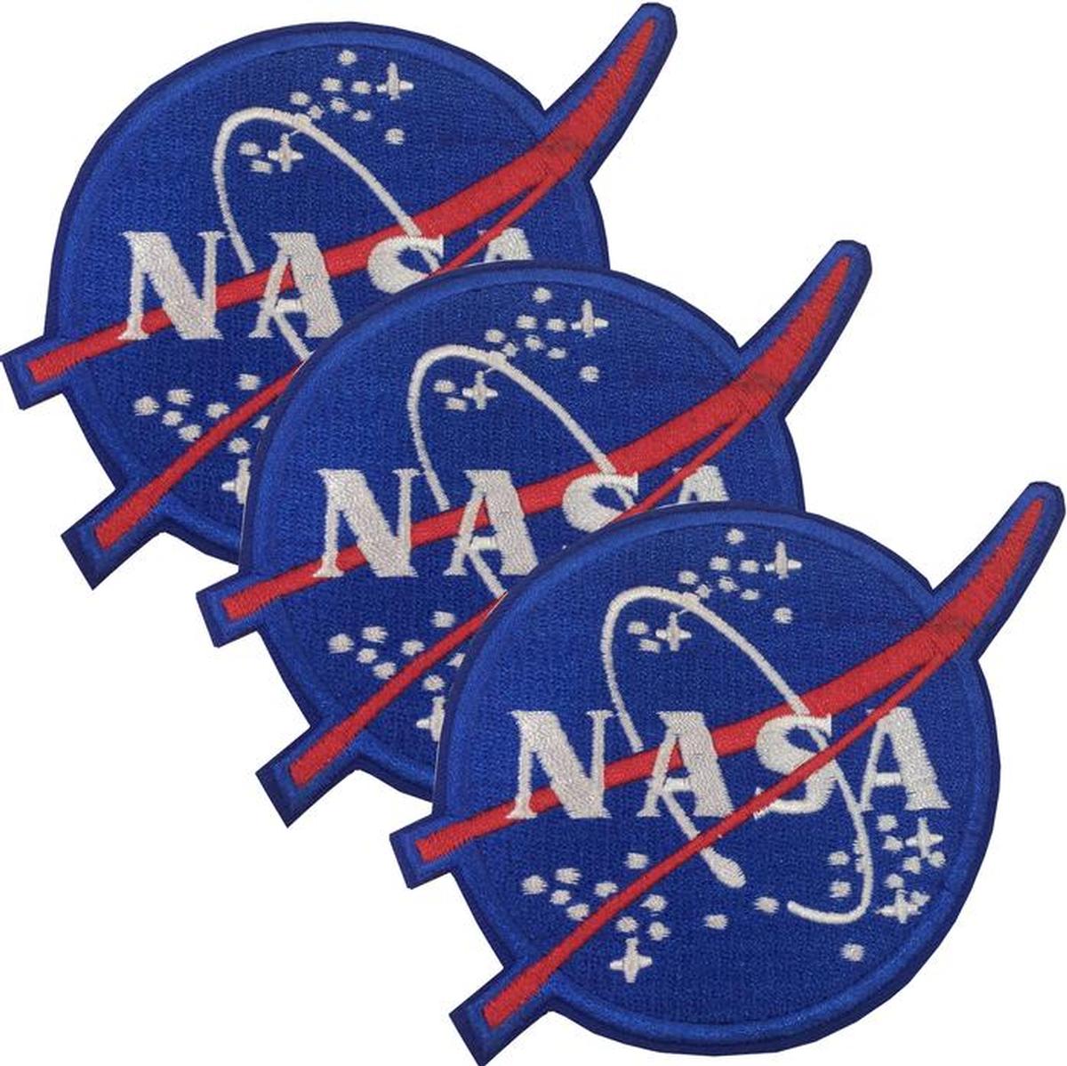 Parche Nasa Para Gorros Patchpros Mxnsi-003 3 Parches Multicolor