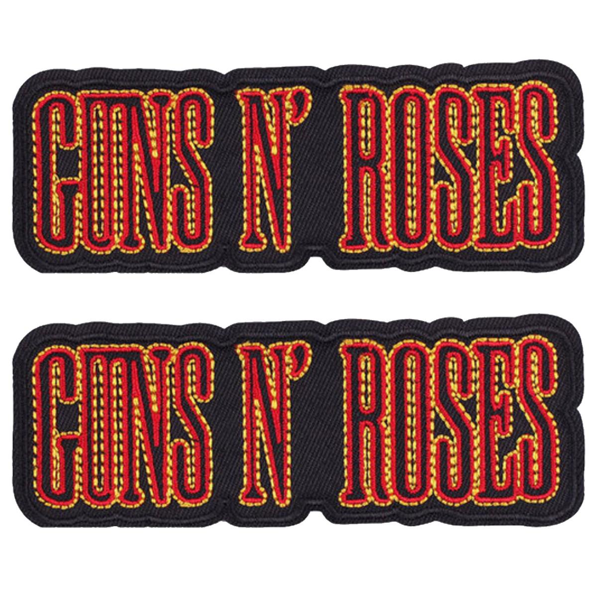 Parches Temoadhesivos De Ropa  Patchpros  Mxgue-002  Guns N Roses  Negro/rojo