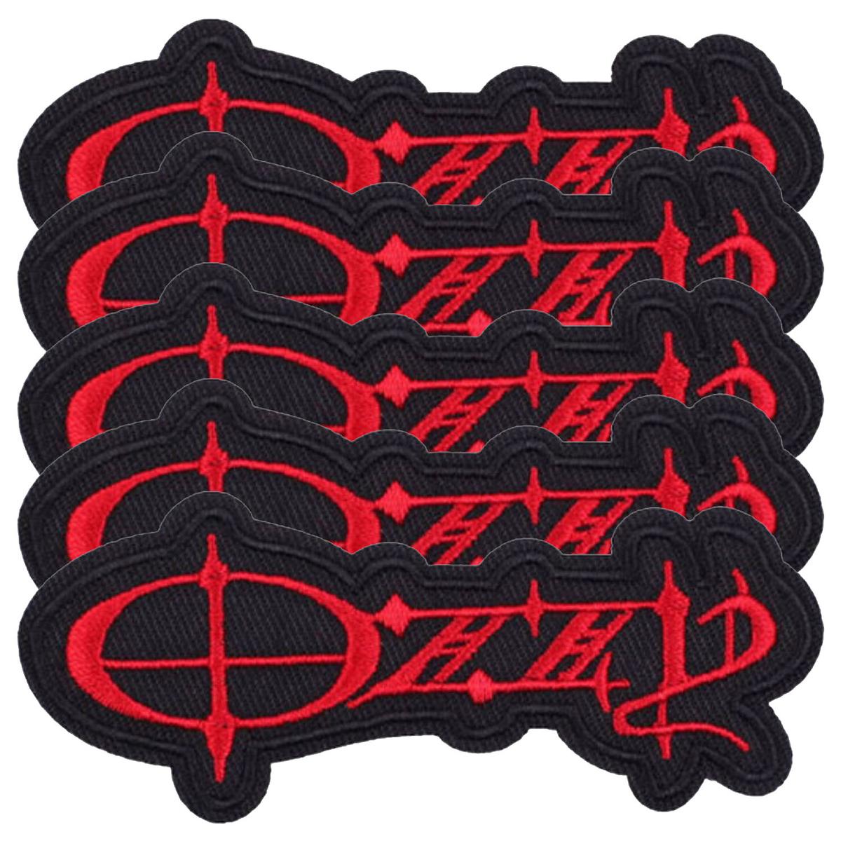 Parches Bordados Prácticos  Patchpros  Mxmuc-005  Ozzy  Negro/rojo