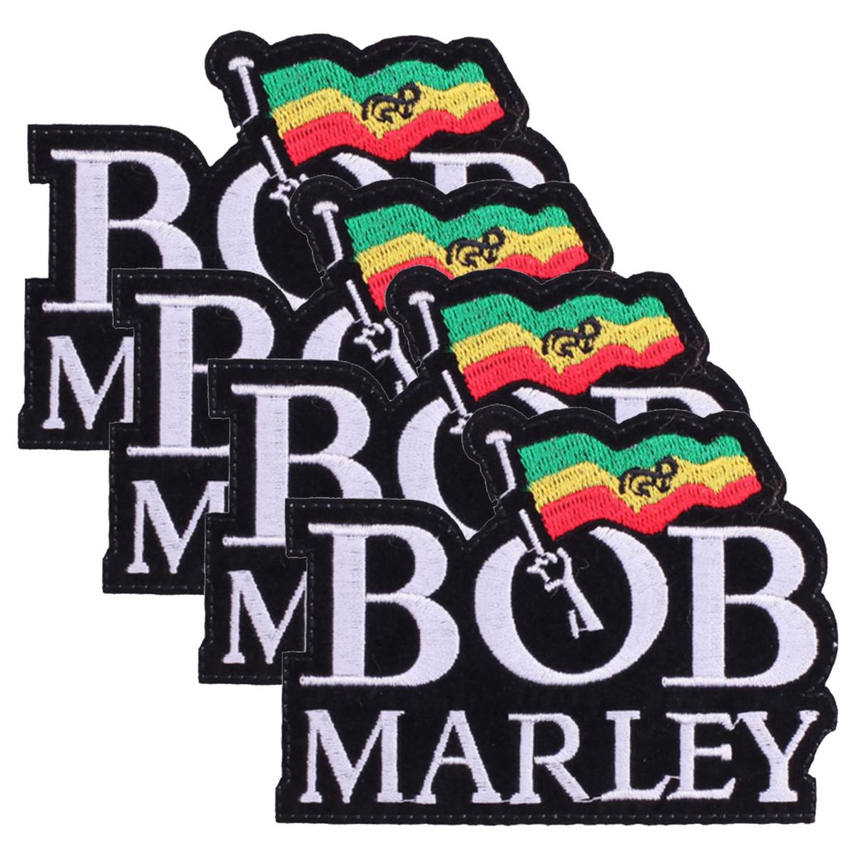 Foto 2 pulgar | Bob Marley Parches Modernos  Patchpros  Mxbob-004 4 piezas Negro/blanco