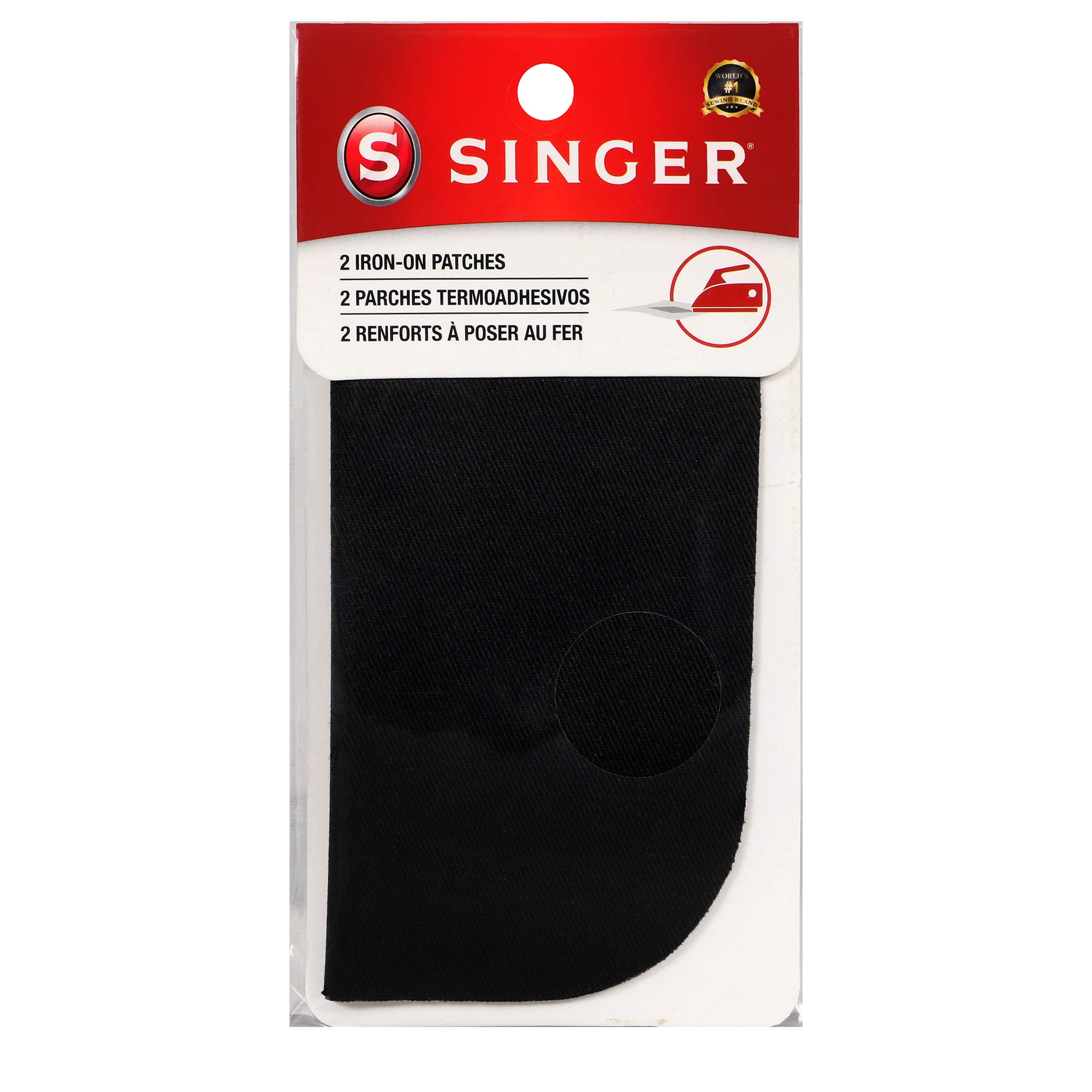 Parches Termoadhesivos Singer 00065 para Reparación de Ropa 5 x 5 cm 2 Unidades color Negro -  Venta Internacional