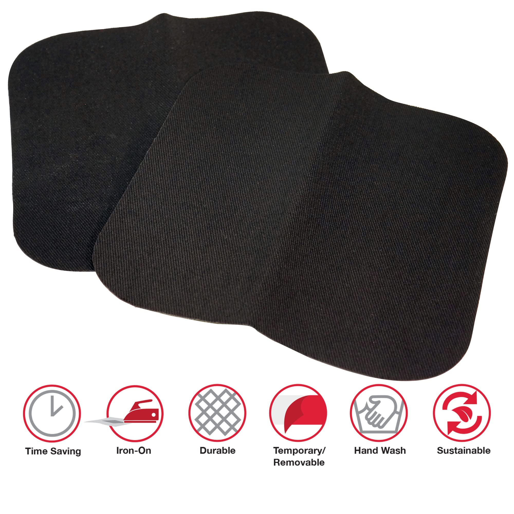 Foto 2 | Parches Termoadhesivos Singer 00065 para Reparación de Ropa 5 x 5 cm 2 Unidades color Negro -  Venta Internacional
