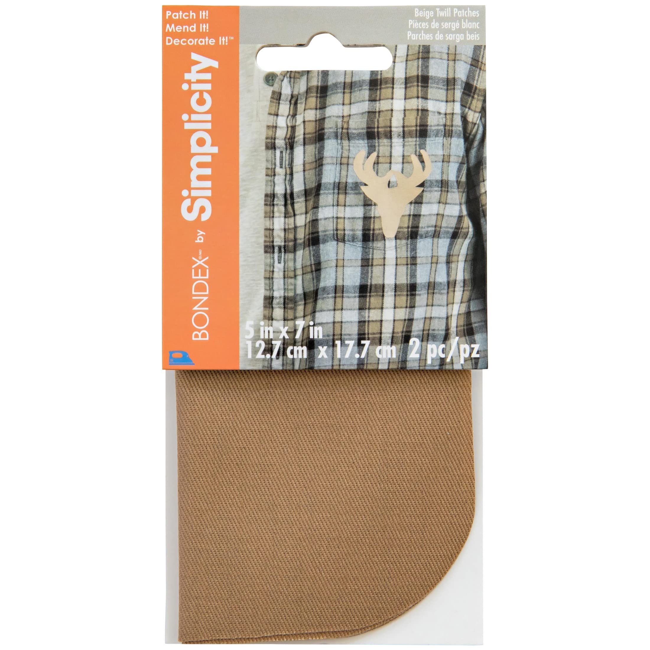 Parches de Sarga Termoadhesivos Bondex Beige de 5 x 7 cm 2 Unidades - Venta Internacional