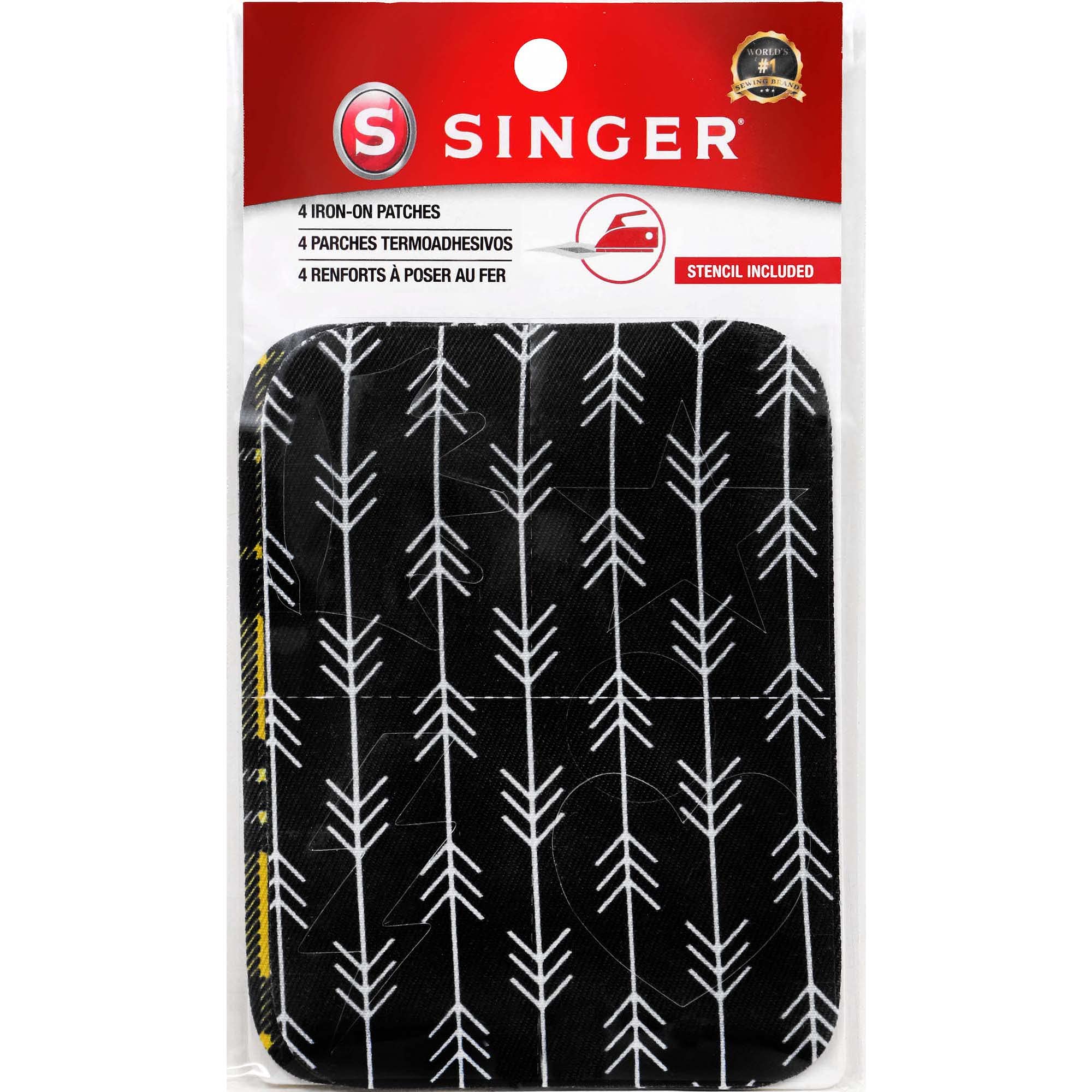Foto 2 | Set De Parches Termoadhesivos Singer Con Estampado Decorativo De Tela Con Plantilla - Venta Internacional.