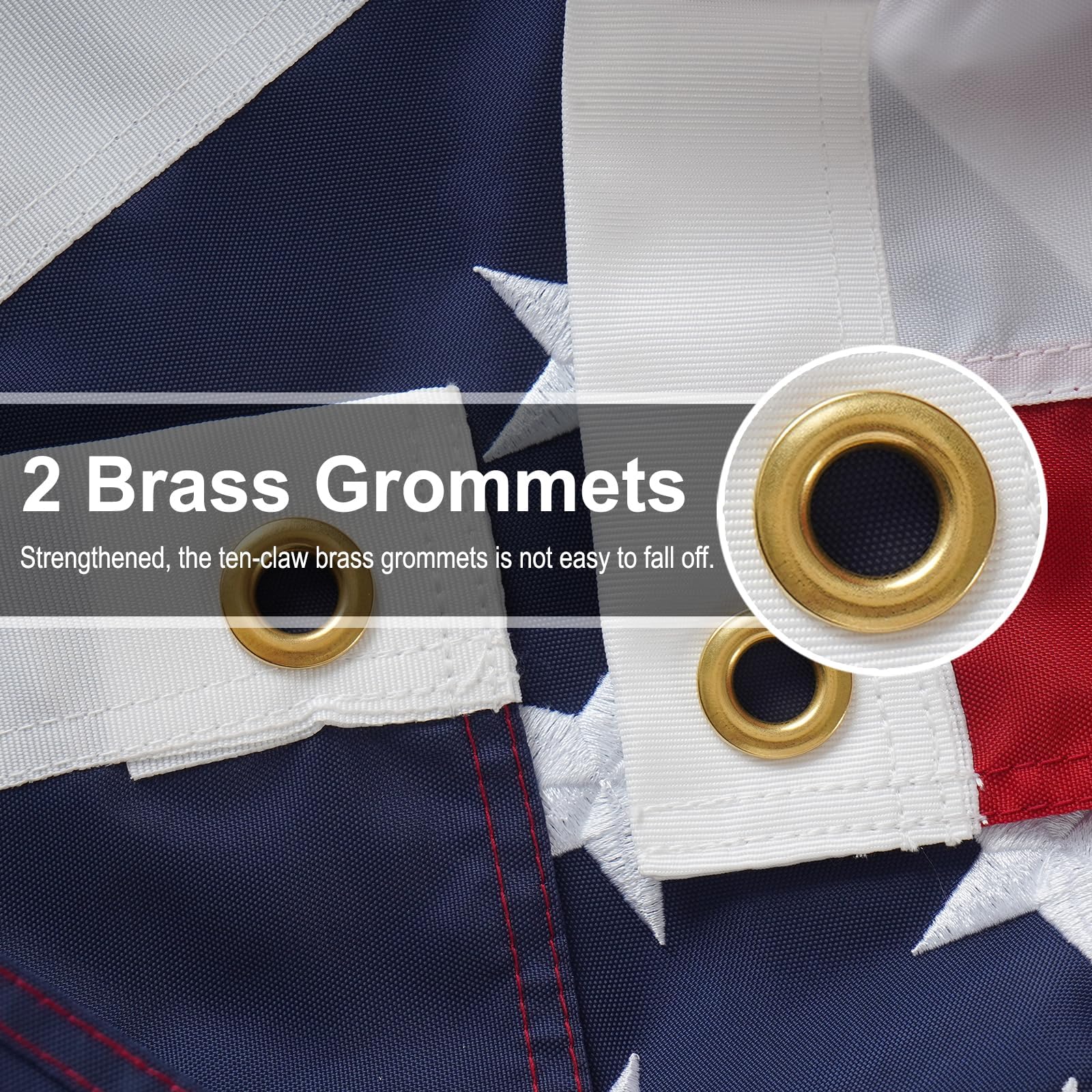 Foto 7 pulgar | American Flag Bradford, Poliéster 420d, Resistente, De 3 X 5 Pies - Venta Internacional.