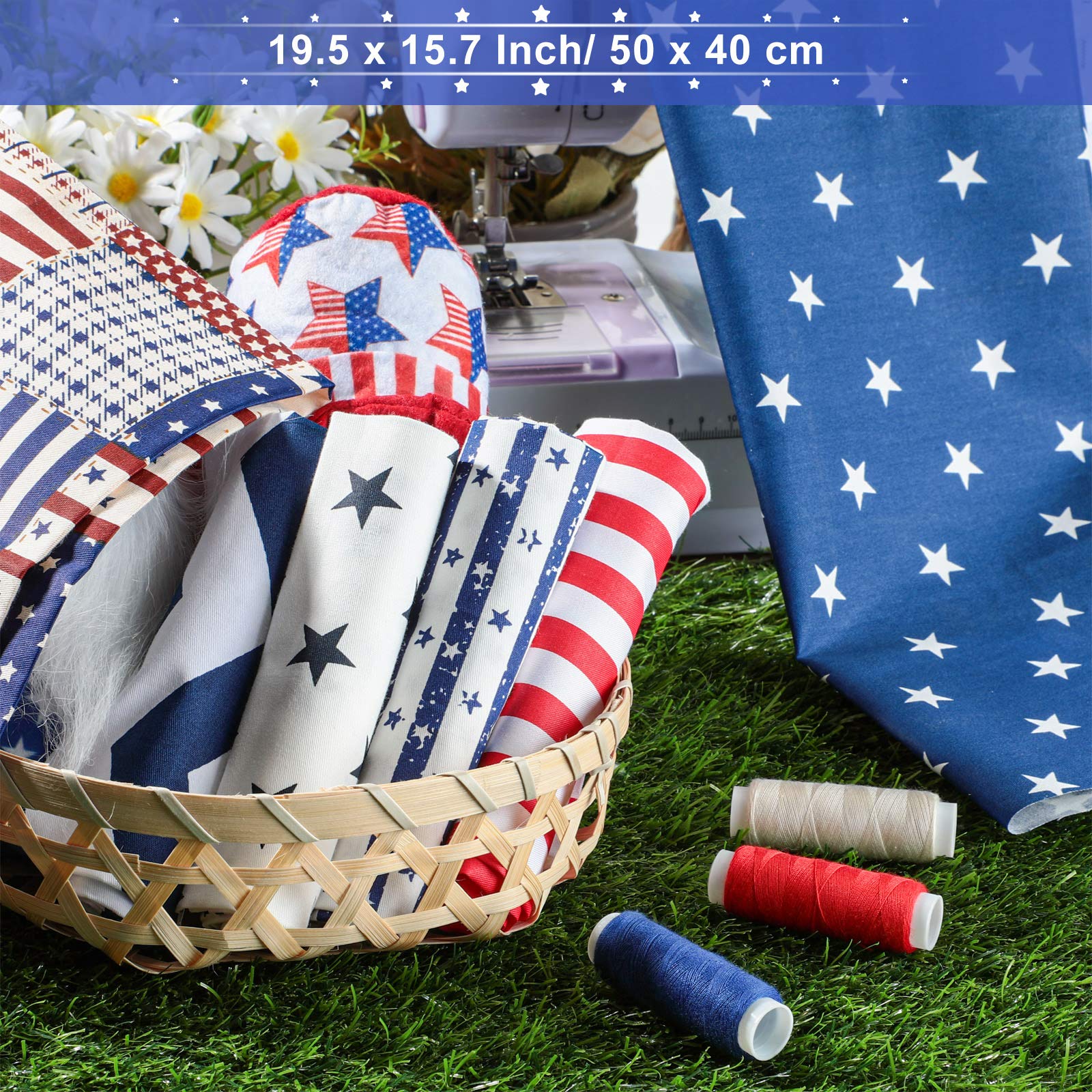 Foto 4 pulgar | Parches Tatuo Patriotic Fat Quarters de Tela 12 Unidades - Venta Internacional
