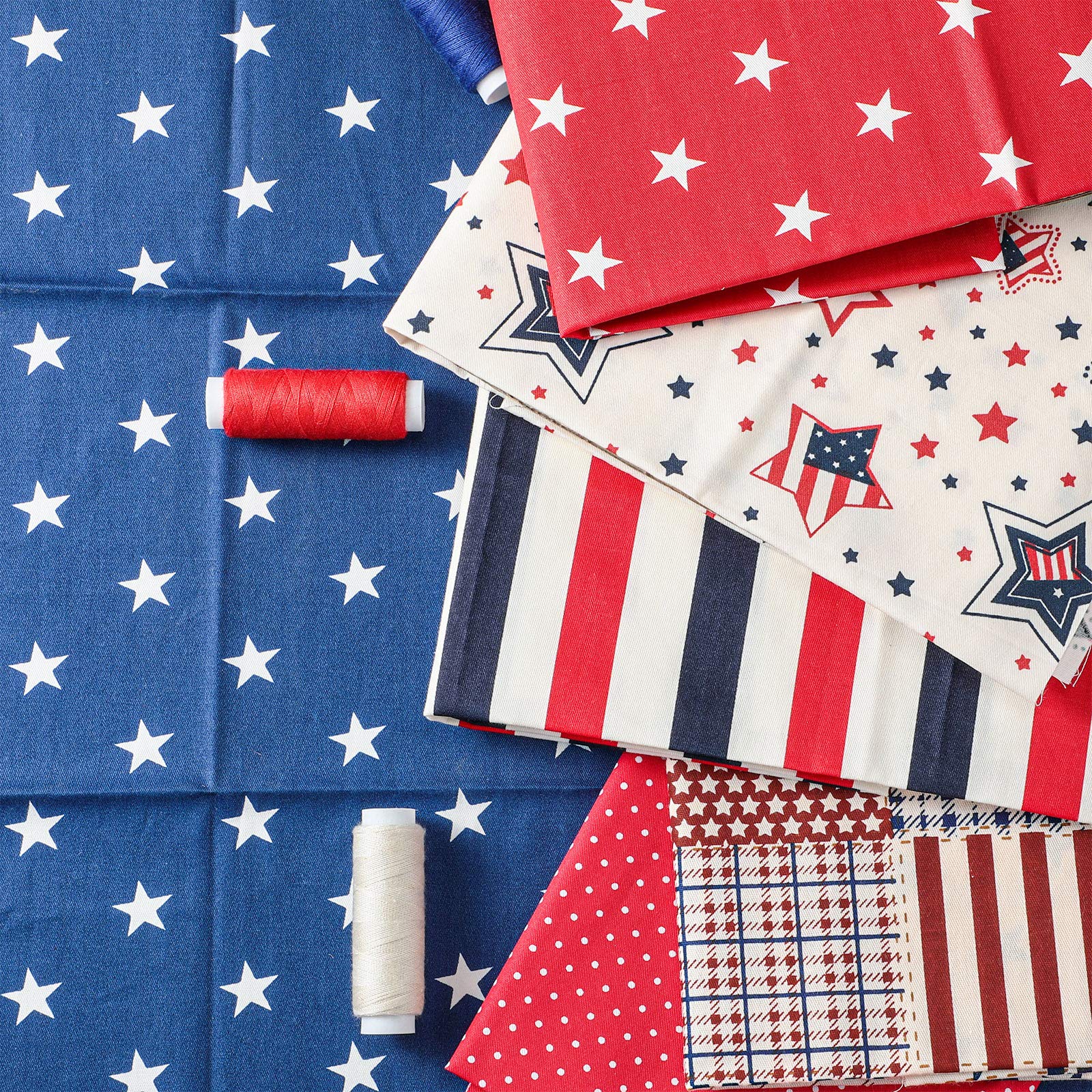 Foto 5 pulgar | Parches Tatuo Patriotic Fat Quarters de Tela 12 Unidades - Venta Internacional