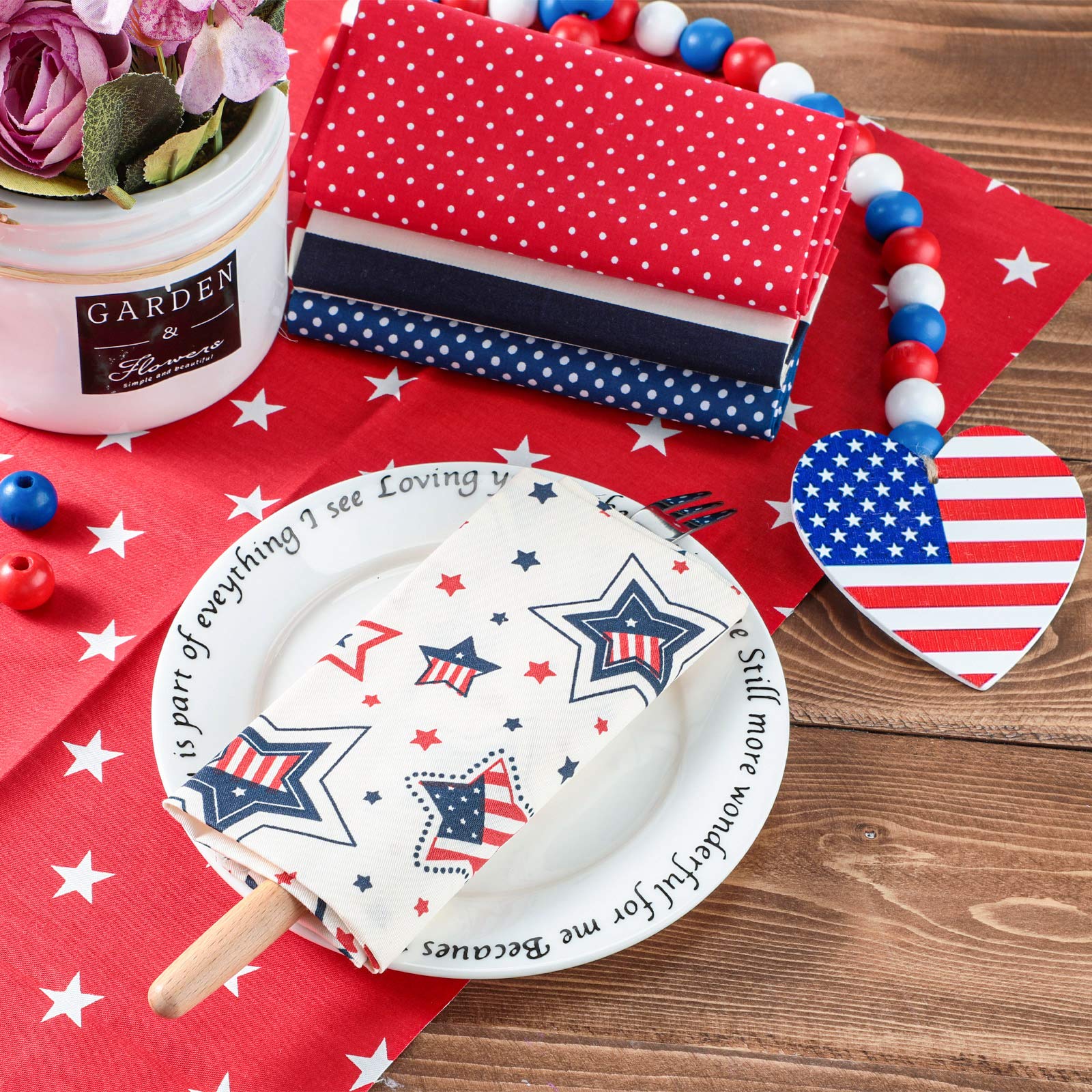 Foto 6 pulgar | Parches Tatuo Patriotic Fat Quarters de Tela 12 Unidades - Venta Internacional