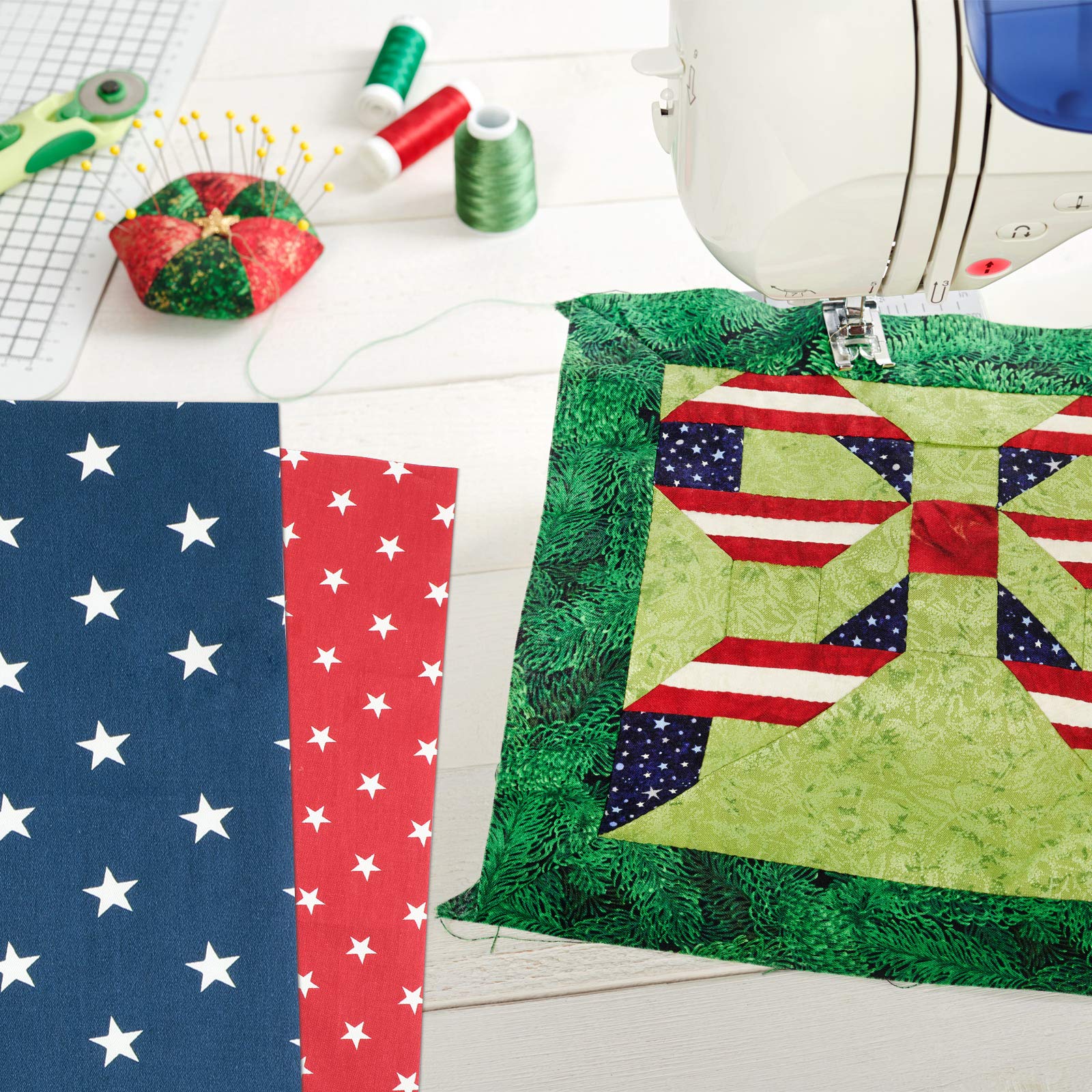 Foto 7 pulgar | Parches Tatuo Patriotic Fat Quarters de Tela 12 Unidades - Venta Internacional