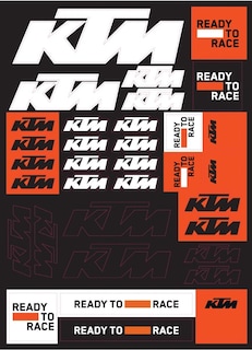 Foto 1 | Hoja De Pegatinas Ktm Team Corporate Genuine 3pw210065800 - Venta Internacional.