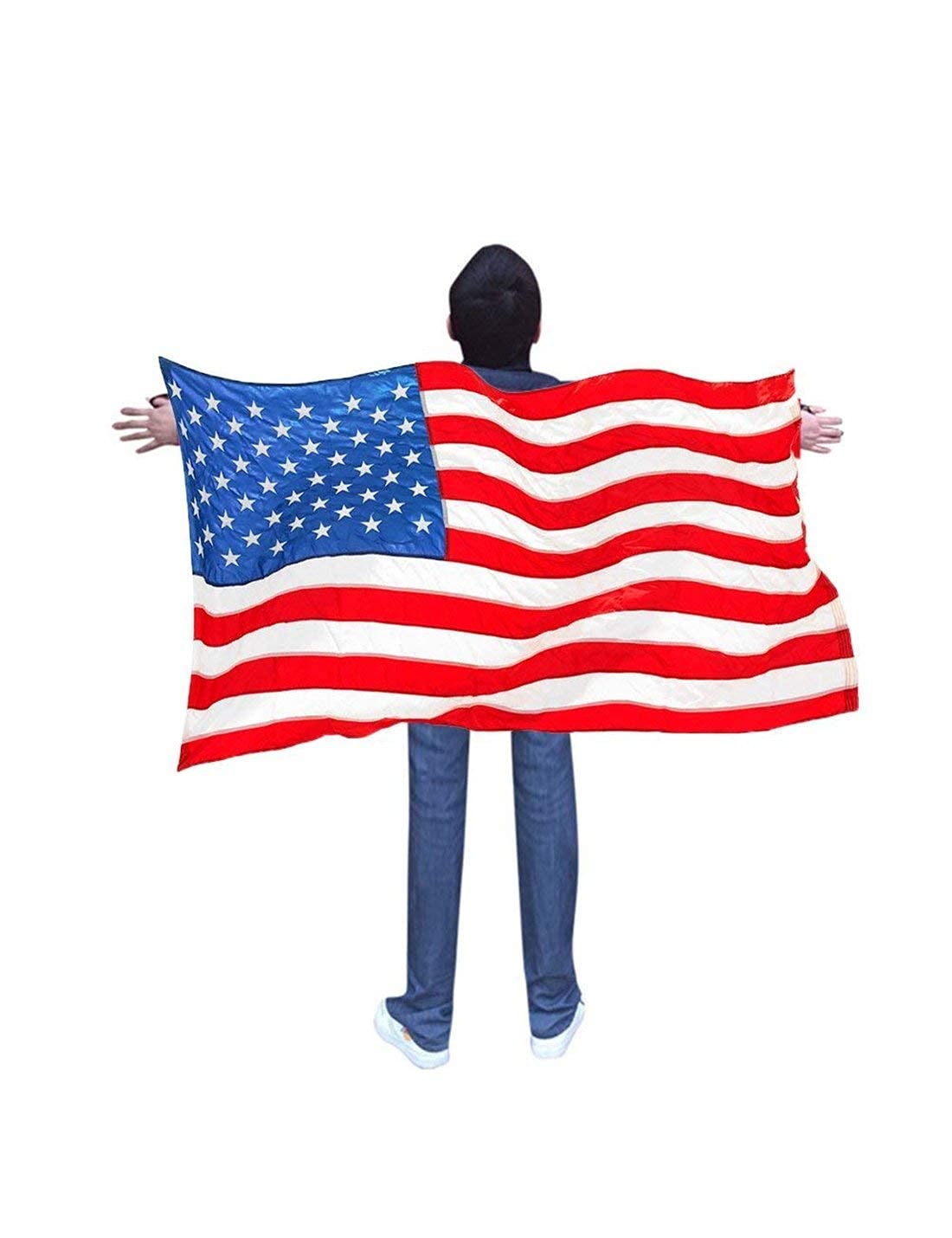 Foto 4 | Capa Para Adulto Con La Bandera Estadounidense De Costume Domestar - Venta Internacional.