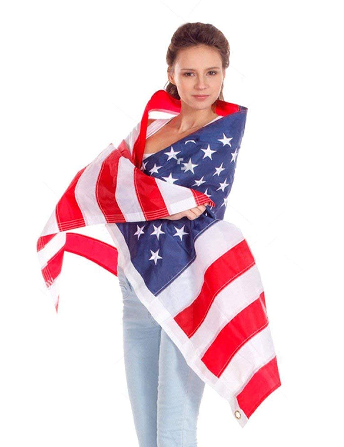 Foto 6 | Capa Para Adulto Con La Bandera Estadounidense De Costume Domestar - Venta Internacional.
