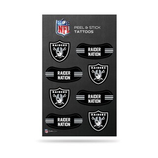 Foto 1 | Tatuajes Temporales Rico Industries Nfl Las Vegas Raiders - Venta Internacional.